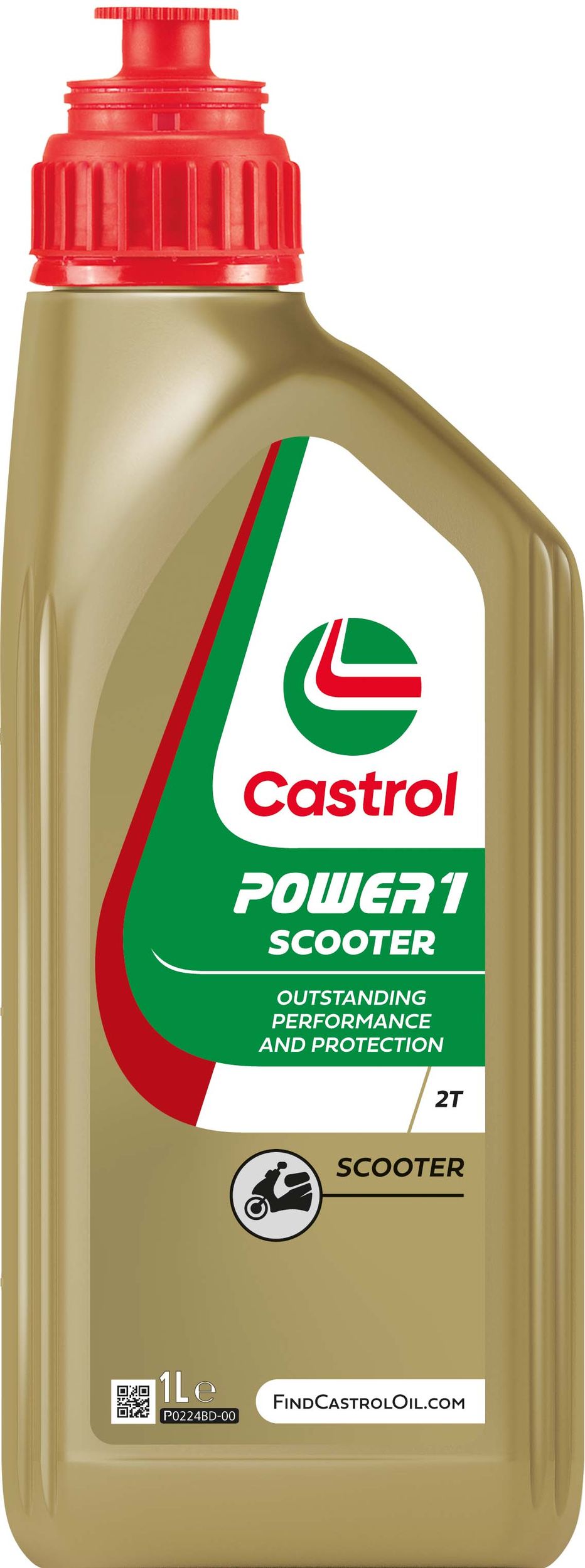 Ulei de motor mineral Castrol Power 1 pentru scutere, 2T, 1L